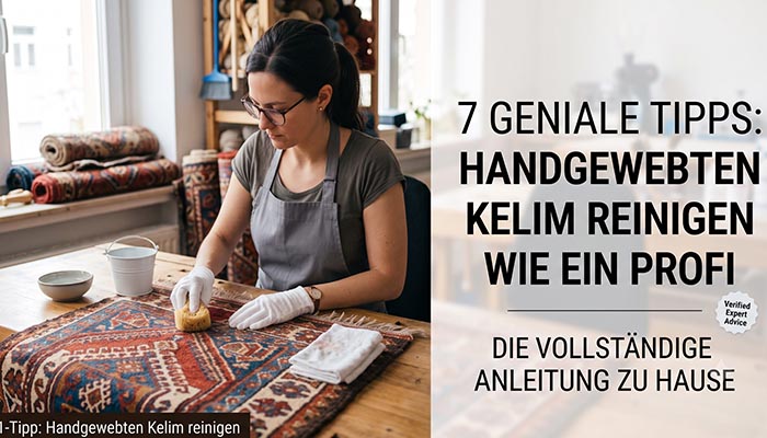 Handgewebten Kelim reinigen wie ein Profi